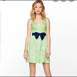 Lilly Pulitzer Green and White Roswell Dress Size2